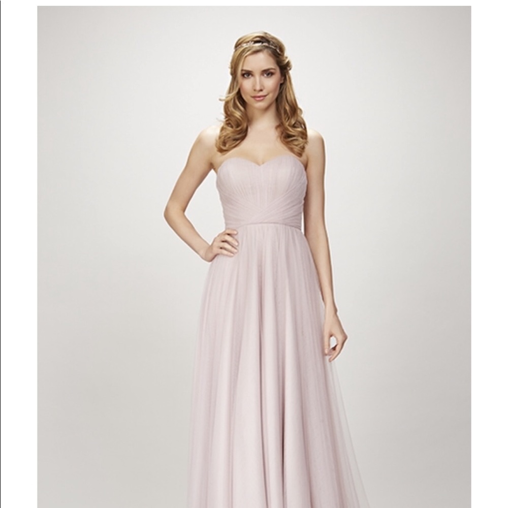 Theia bridesmaid dress rose color size 12 - Picture 2 of 3